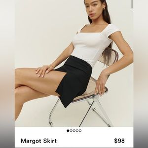 Reformation Margot Skirt in Black